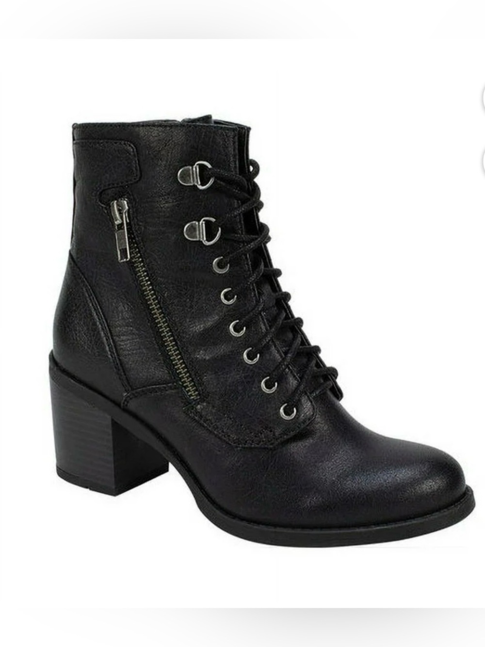 Combat Boots with Heel